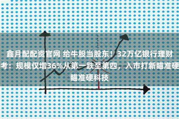 鑫月配配资官网 给牛股当股东！32万亿银行理财七年考：规模仅增36%从第一跌至第四，入市打新瞄准硬科技