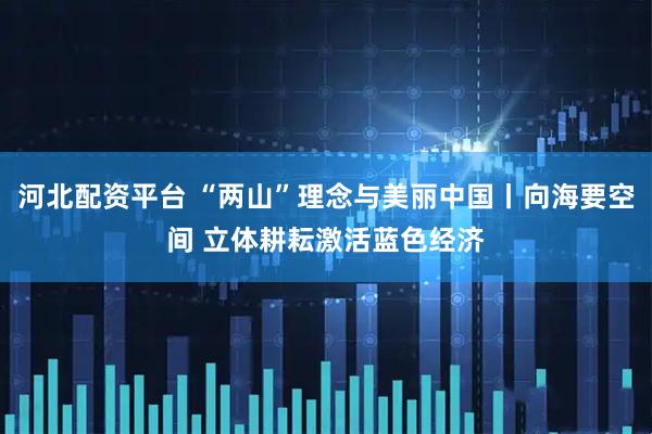 河北配资平台 “两山”理念与美丽中国丨向海要空间 立体耕耘激活蓝色经济